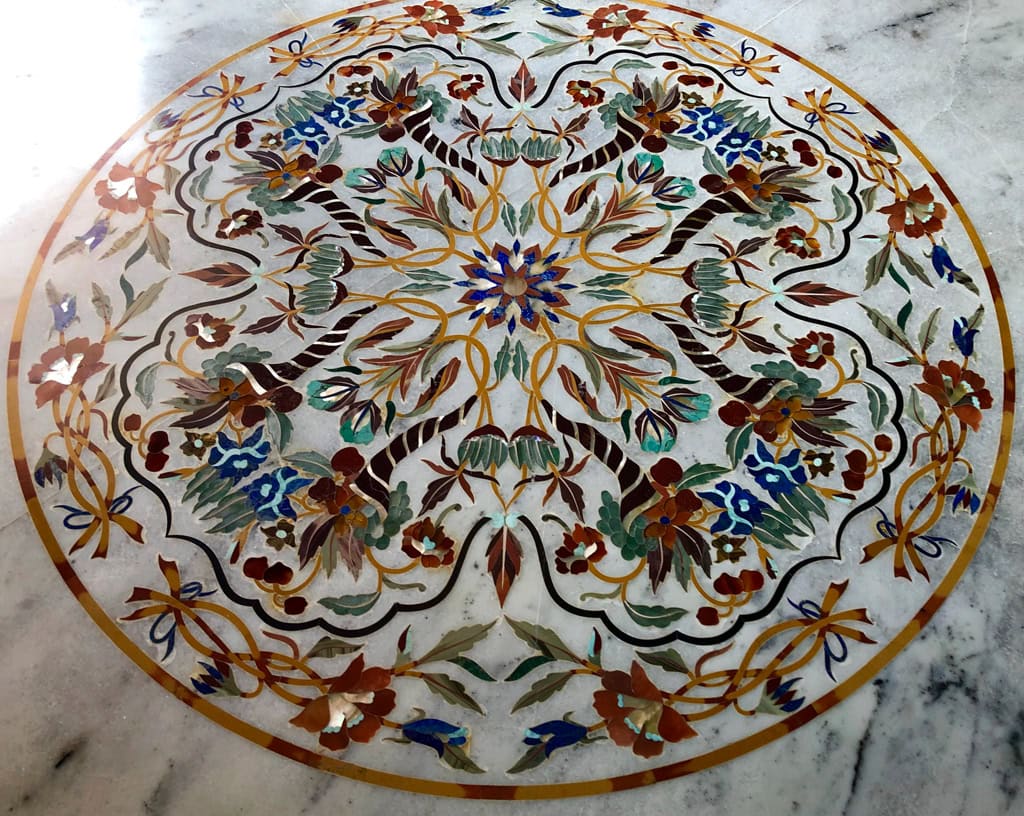 Marble Pietra-dura Inlay Floor